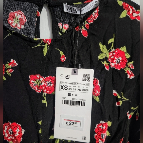 NWT Zara Bell Sleeve Crop - Picture 4 of 5